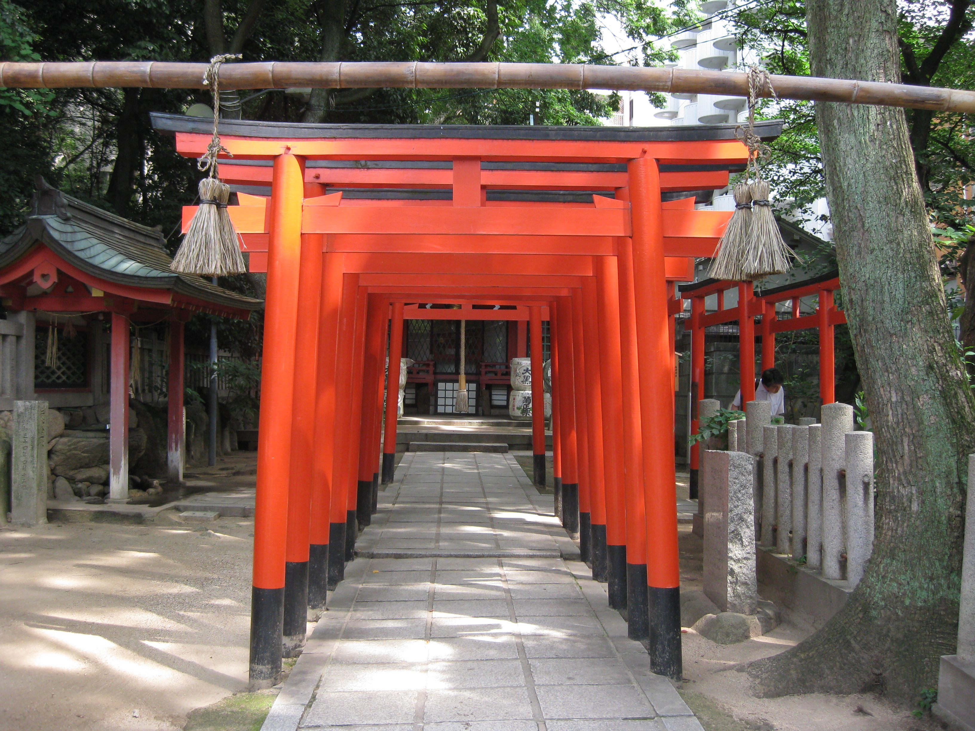 Torii in Sannomiya area of Kobe. Photo by author, 2010.